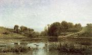 The Pool at Gylieu Charles Francois Daubigny